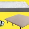 PACK CAMA BASE TAPIZADA CON COLCHÓN