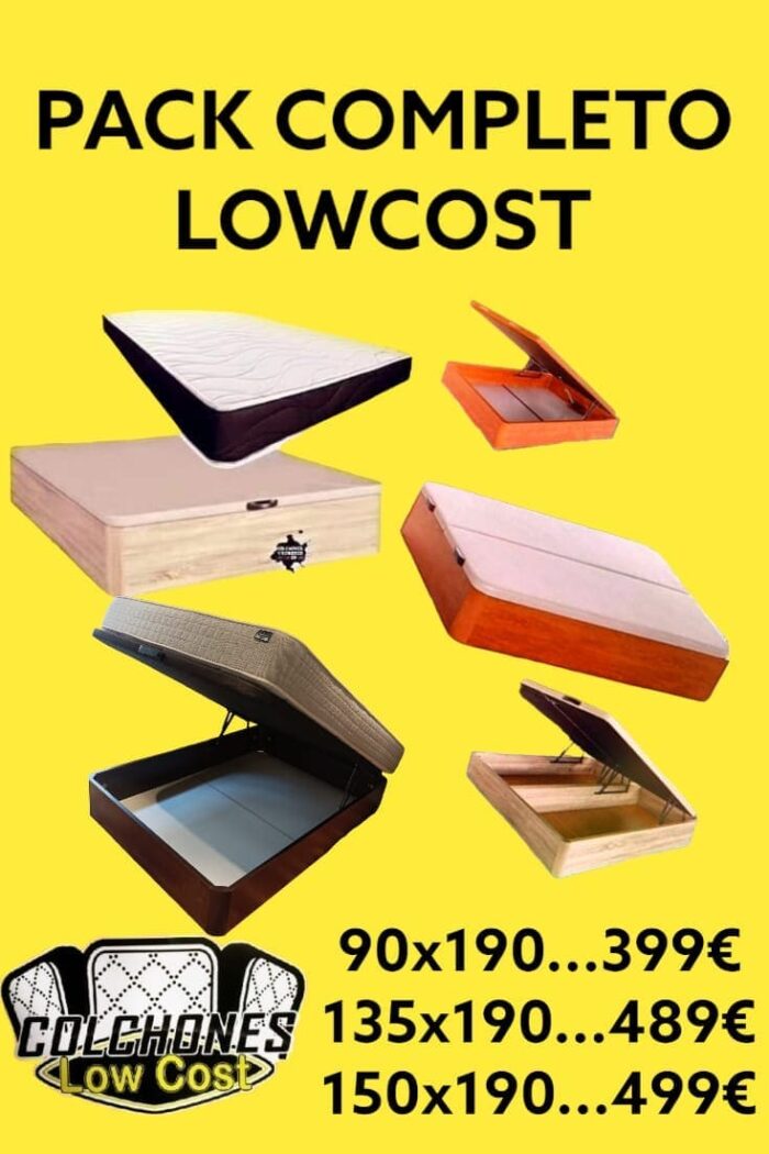 PACK CAMA CANAPE CON COLCHON OFERTON LO MAS BARATO